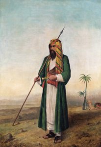 Sir Richard Burton in Arab Dress by Borgo Caratti
