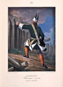 Grenadier of the Infantry Regiment by Boris Artemyevich Chorikov