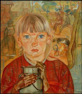 Girl with Milk Can