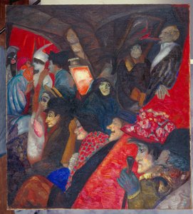 Cabaret Black Cat in Paris by Boris Dmitrievich Grigoriev