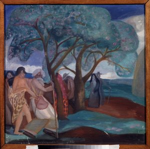 The Adoration of the Magi. Work by Boris Dmitryevich Grigoriev by Boris Dmitrievich Grigoriev