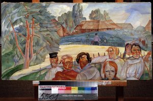 Russia, from the Cycle Les Visages de Russie by Boris Dmitrievich Grigoriev