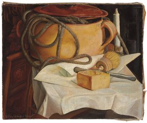 Still Life with Candle by Boris Dmitrievich Grigoriev
