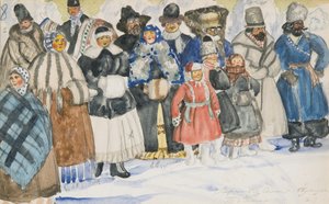 Costume Design for the Opera The Power of the Fiend by A. Serov