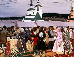 Fair by Boris Mikhailovich Kustodiev