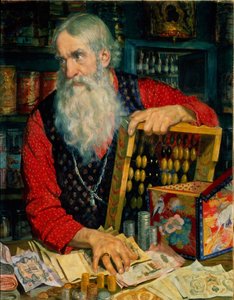 The Merchant (Old Man with Money and an Abacus)