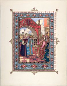 Illustration for the Fairy Tale Vasilisa the Beautiful