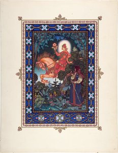 Illustration for the Fairy Tale Vasilisa the Beautiful by Boris Vasilievich Zvorykin
