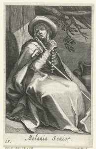 Saint Melania the Elder as a Hermit by Boëtius Adamsz. Bolswert