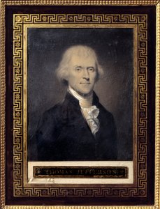 Portrait of Thomas Jefferson (1743-1826) President of the United States from 1801 to 1809 by Bouch