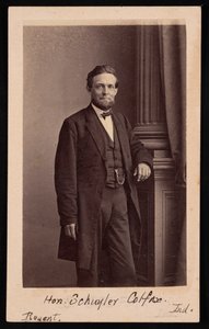 Portrait of Schuyler Colfax by Brady