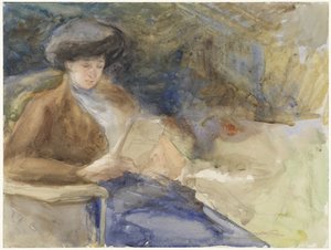 Seated Reading Woman
