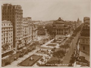 Praca Floriano Peixoto, Rio de Janeiro (black and white photo) by Brazilian Photographer
