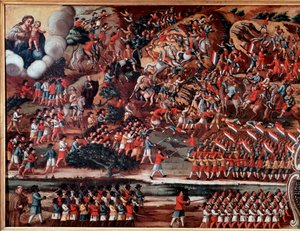 Ex-voto Representing the Battle of Guararapes by Brazilian School
