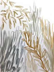 Earthy Botanical Abstract by Breanna Megan Studio