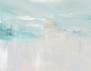 Serene Blue Brushstrokes