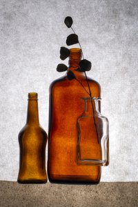 Earthy Bottles Still Life by Brig Barkow