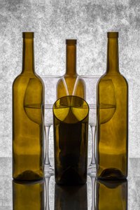 Reflective Bottles Still Life by Brig Barkow