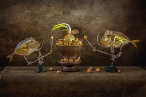 Whimsical Fish and Onions by Brig Barkow