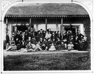 Group - Government House by British Photographer