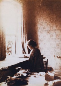 May Morris at Work by British Photographer