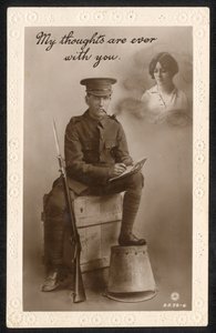 United Kingdom: A Sentimental Postcard Produced by the Cairo Postcard Trust, Cairo, Egypt, During WW1 by British Photographer