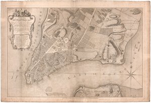 A Plan of the City of New York by Ratzer by British School