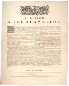 A Proclamation, 1763 by British School