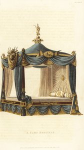 A camp bedstead for a military officer by British School