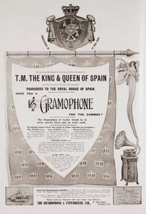 Advertisement for The Gramophone Company by British School