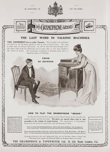 Advertisement for The Gramophone Company by British School