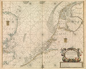 Chart of the North Sea and Dutch coast by British School