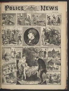 Front cover of Illustrated Police News, 29 November 1884
