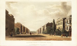 Langham Place and Portland Place, northward continuation of Regent Street, London