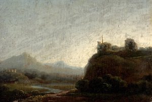 Mountainous Landscape, Evening