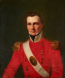 Portrait of a Gentleman in a Red Military Jacket