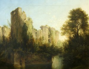 Raglan Castle by British School