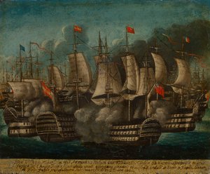The Battle of Trafalgar, 21 October 1805 by British School