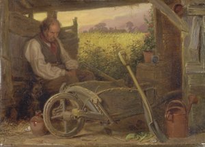 The Old Gardener by Briton Riviere