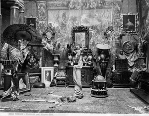 Studio of the Florentine painter Edoardo Gelli by Brogi Brogi