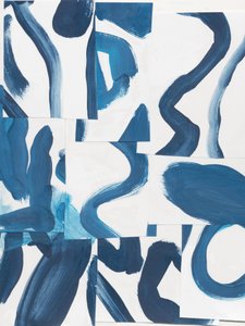 Dynamic Blue Abstract