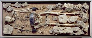 Richly endowed female grave from Molzbach bei Huenfeld by Bronze Age