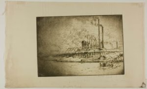 Chicago - Bubbly Creek, 35th St and River by Bror Julius Olsson Nordfeldt