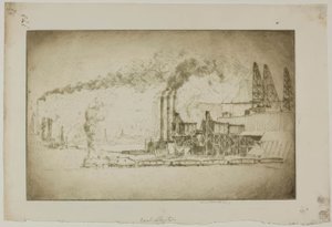 Chicago - Coal Chutes, 95th Street, South Chicago by Bror Julius Olsson Nordfeldt