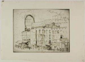 Chicago - Park Row by Bror Julius Olsson Nordfeldt