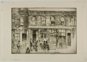 Chicago - The Ten Cent Lodging House by Bror Julius Olsson Nordfeldt