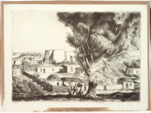 Ranchos de Taos by Bror Julius Olsson Nordfeldt