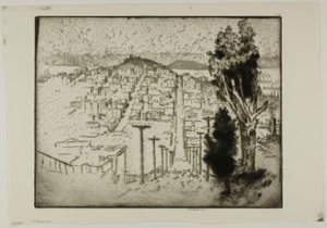 Telegraph Hill by Bror Julius Olsson Nordfeldt