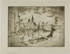 The Milwaukee River by Bror Julius Olsson Nordfeldt