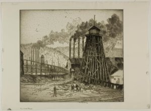 The Water Tower by Bror Julius Olsson Nordfeldt